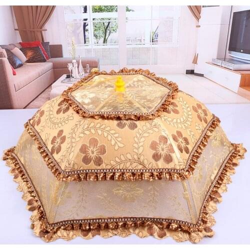 NEWYEARNEW 1piece Foldable Table Food Cover Umbrella Anti Fly Mosquito Kitchen Cooking Tools Meal Cover Wedding Gifts