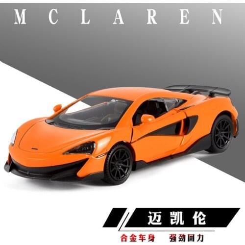 1:36 Mclaren 600t Alloy Sports Car Model Childrens Toy Car Ornaments Return Force Wholesale Boys Like Exquisite Workmanship