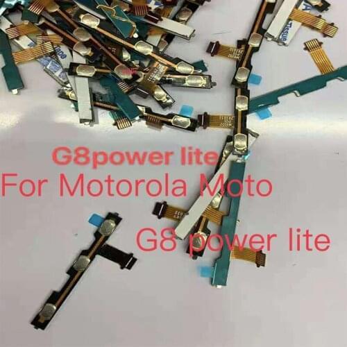 10PCS For Motorola Moto G8 Power Lite G8powerlite Volume Button Flex Cable Side Key Switch ON OFF Control Button Repair Parts