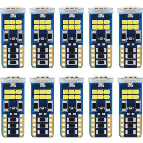 10Pcs T10 W5W WY5W Super Bright 2016 LED Canbus No Error Car Interior Reading Dome Lights Auto Parking Lamp Wedge Tail Side Bulb