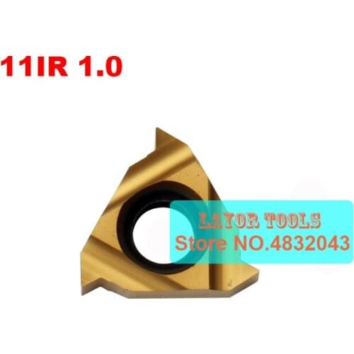 11 IR 1.0ISO Carbide Threading Inserts 60 Deg External Threading Tips,Indexable Inserts for Threaded Lathe Holder