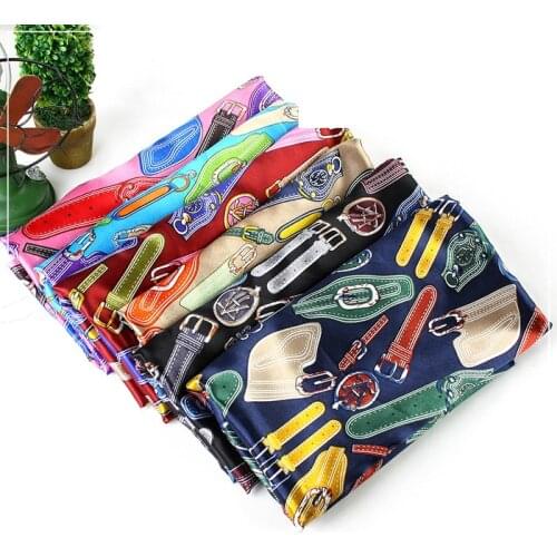 150cm satin fabric printing fashion clothing bags handmade diy fabric scarves scarf diy fabric cloth