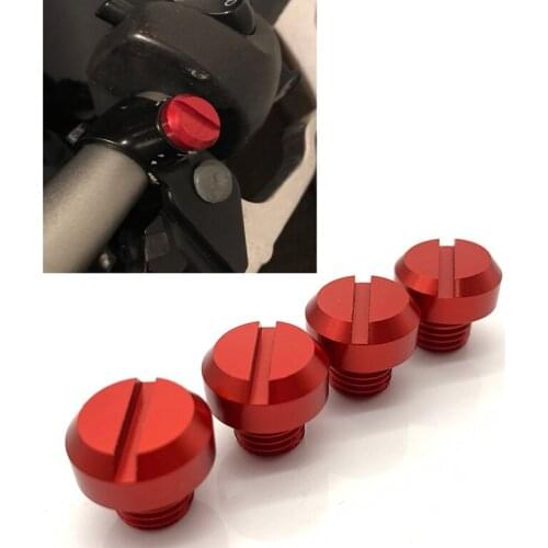 4Pcs Universal Left-Hand and Right-Hand Thread Mirror Hole Plugs Screw For BMW DUCATI YAMAHA MT-07 FZ07 MT09 FZ09 Kawasaki Z900