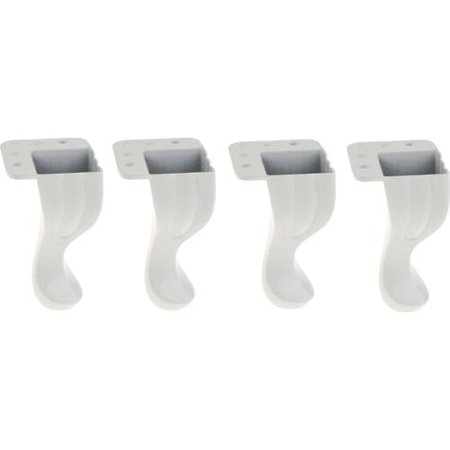 4 Pieces High Quality Metal European Style Sofa Beds Cupboards Legs Adjustable Furniture Plinth 80mm