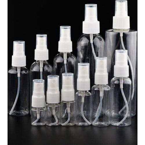 50Pcs Spray Bottles Clear Empty Mini Mister Spray Bottles Refillable Container Pocket Size Sprayer Set