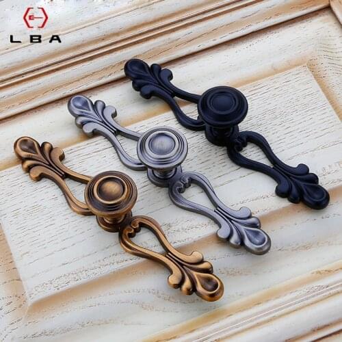 Zinc Alloy Big Home Goods High End Door Handle European Bedroom Cabinet Decorative Furniture Knobs Hardware Accessories