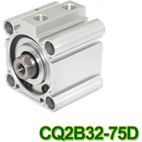 CQ2B 32-75D SMC Type CQ2B series CQ2B32-75 32mm bore 75mm stroke Double Action single rod Pneumatic Compact Cylinder CQ2B32*75