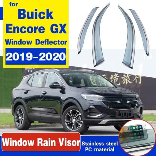 For buick Encore GX 2019 2020 Sun Window Visor new Window Rain Shield Sun Guard trim strip window visor Auto parts 4pcs