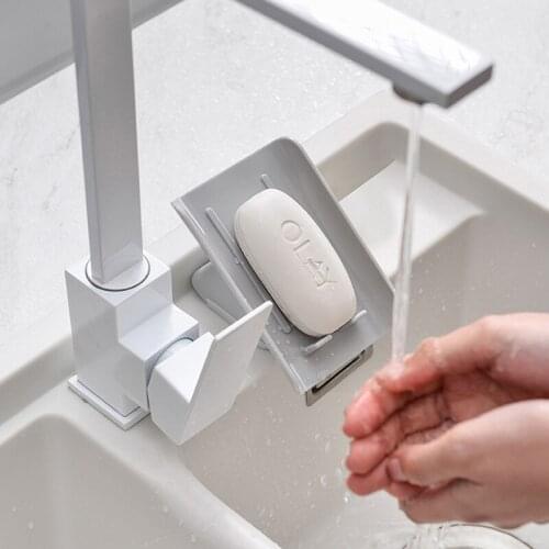 Creative Tilt Geometric Soap Holder Bathroom Anti-Slip Drain Soap Dish Soap Dish Bathroom Accessories Household Supplies Tools
