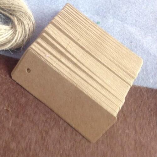 Custom Hot DIY Kraft tag 2.5*7.0cm 1000pcs custom logo made SwingTag Garment Tag custome made products hang tagging tag