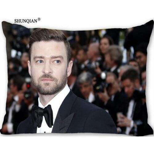 Hot Justin Timberlake Rectangle Pillowcase zipper Wedding Custom Pillow Case For Bedroom Pillow Cover(two sides) 17-12.29
