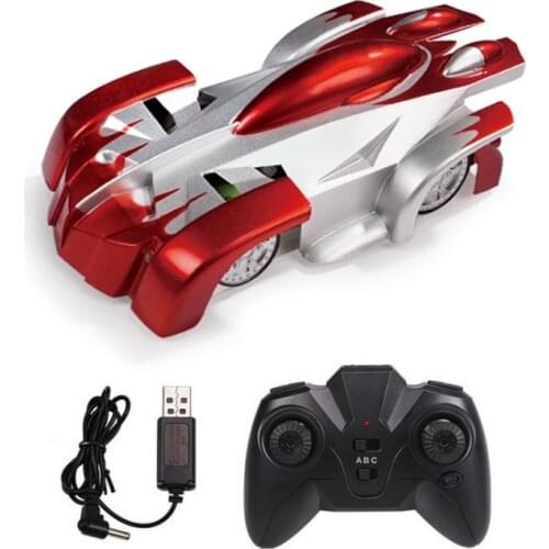 Remote Control Stunt Car Electricity Toy Cars Remote Control Wall Climbing RC Car LED Lights 360 Degree Rotating Stunt Toys
