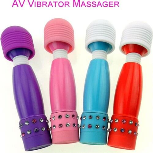 Mini AV Wand Massage Vibrators G-Spot Sex Toys Waterproof for Woman 12 Speeds Strong Vibrating Egg Clitoris Stimulator Vaginal