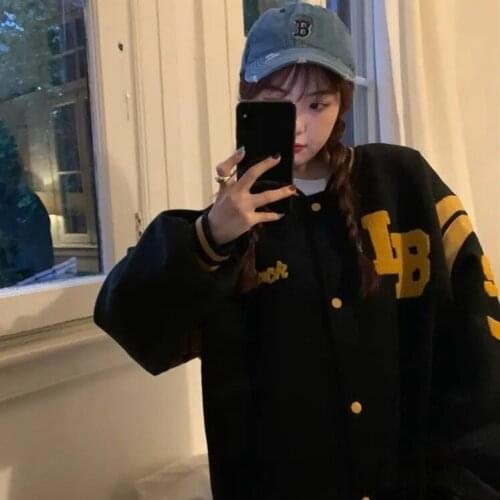 Plus size korean fashion clothing cool sweatshirt women grunge 2021 spring new oversized Hoodies Zip up Casual jacket