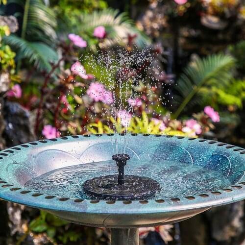 Outdoor Solar Powered Bird Bath Water 1PC Pump For Pool, Garden Decoration Aquarium Fountains Yard Decor Floating Waterfall