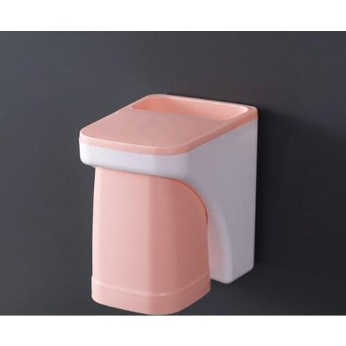 Wall-mounted Magnetic suction Toothbrush Holder Mouthwash Cup Set Punch-free Toothbrush Rack Toothbrush Cup Shelf Shaver Holder