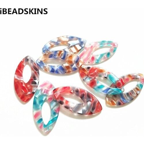 New arrival! 50pcs 41x21mm acetic acid oval-shape charm for earrings accessories,Earring parts,jewelry making DIY