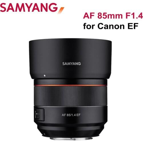 Samyang 85mm F1.4 EF Auto Focus Camera Lens DLSM AF Motor Full Frame Lente for Canon EF EOS M mount Cameras R5 R6 6D Mark II