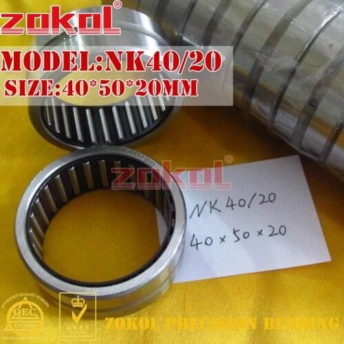 ZOKOL bearing NK40/20 needle roller bearings with-out inner ring 40*50*20mm