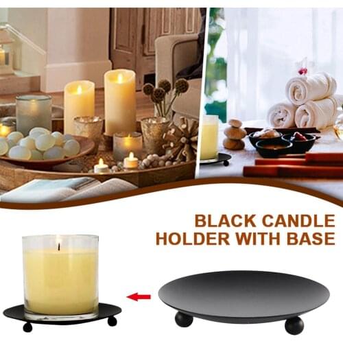 Candle Holder Black Candlestick Candle Base Decoration Wrought Iron Candle Holders Home Decoration Accessories Подсвечник @40