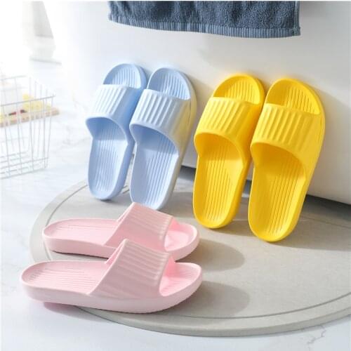 Summer New Eva Home Slippers Lightweight Indoor Floor Slippers Bathroom Bath Non-Slip Slides Sandals Flat Slides for Women