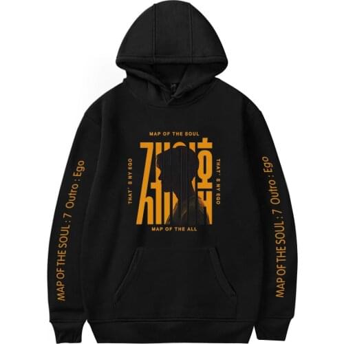 Oversized Kpop Hodoie Bangtan Boys Hoodies Sweatshirts New Album MAP OF THE SOUL 7 Men/Women Harajuku Pullovers Streetwear tops