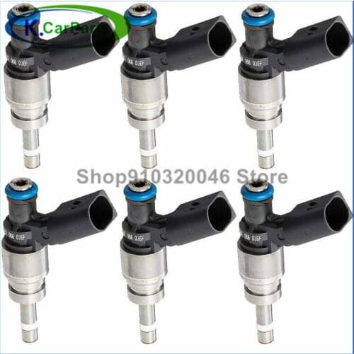 6 PCS High Quality Fuel Injectors for Audi A4 A5 A6 Q5 06E906036AE 06E906036F 06E906036E 06E906036AG 06E906036AA FJ1041