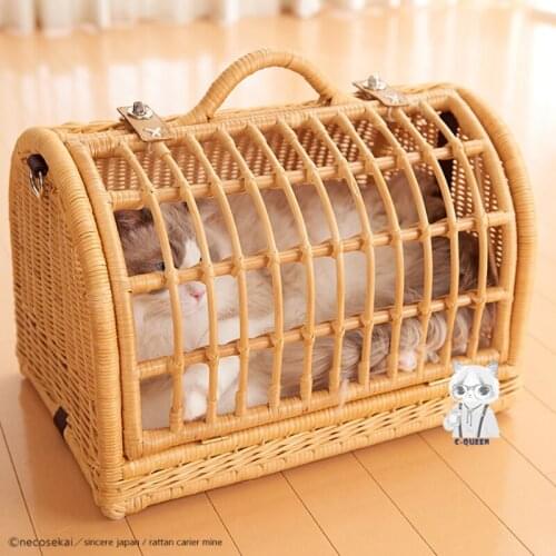TT New Imported Cat Cabas Diaper Bag Rattan Cat Bed Cat Bag Cat Nest Cat Hammock Cabas