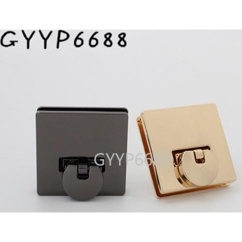 1-5sets 4 colors 36x36mm metal sturdy and easy install large square shape flip lock for women handbag bag accessories