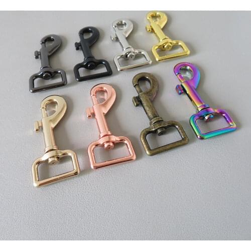 1Pcs/Lot 25mm Metal Buckle Swivel Lobster Clasp Carabiner Clip Snap Hook For Dog Leads Leash Lock Hardware Sewing DIY Accessory