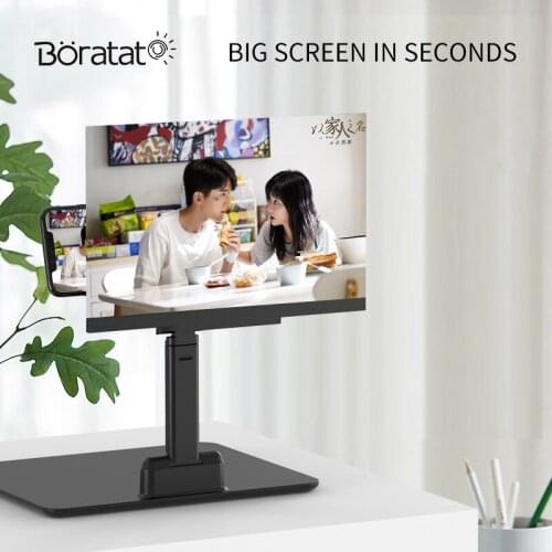 10 Inch Mobile Phone Screen Magnifier Folding Stretching 6D Magnifying Glass Lazy Holder 3D Blu-Ray Protable Screen
