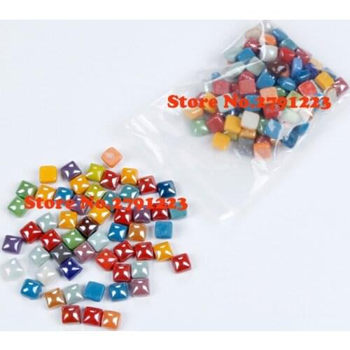 100 tablets of ceramic creative art mosaic DIY parent-child hand-made scattered particles of material