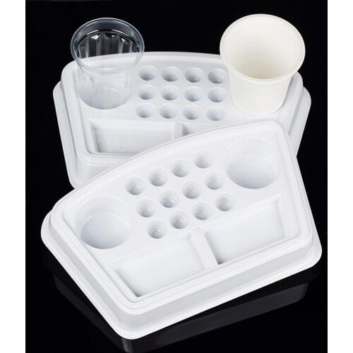 12 picese Disposable EZ Plastic Tattoo Solution Work Plate Tattoo Ink Holder Cups for Tattoo Needles Tips tattoo accessories