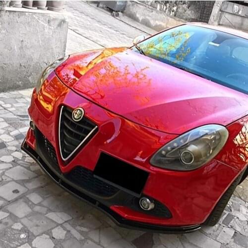 Alfa Romeo Giulietta Front Bumper Lip Attachment Gloss Black 3 Pcs