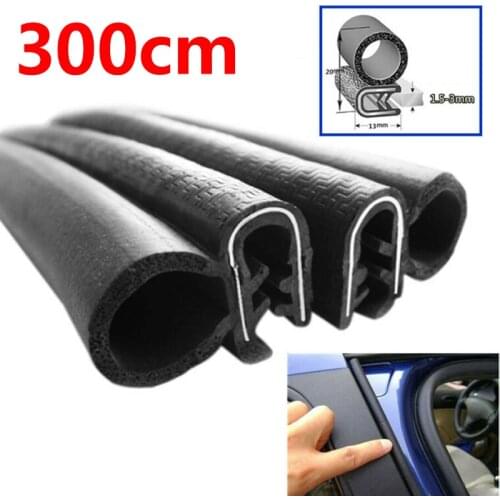 300CM Door Edge Protector Guard Hardwearing Car Ship Dustproof Rubber Seal Strip Replacement Car Seal Strip Accessory Decoration