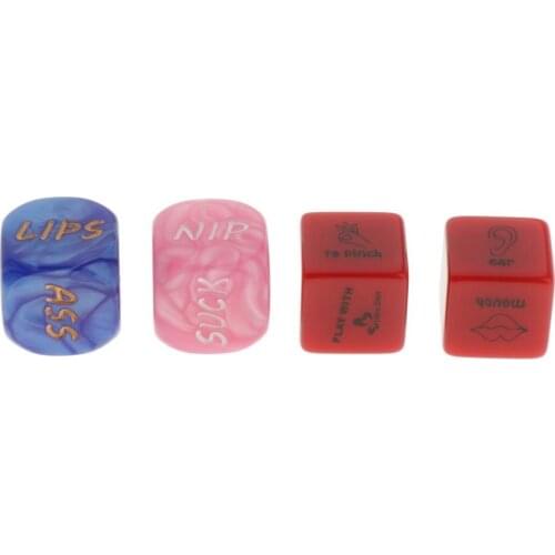 4Pack Adults Positions Sexual Stance Dice Erotic Games For Couples Playing