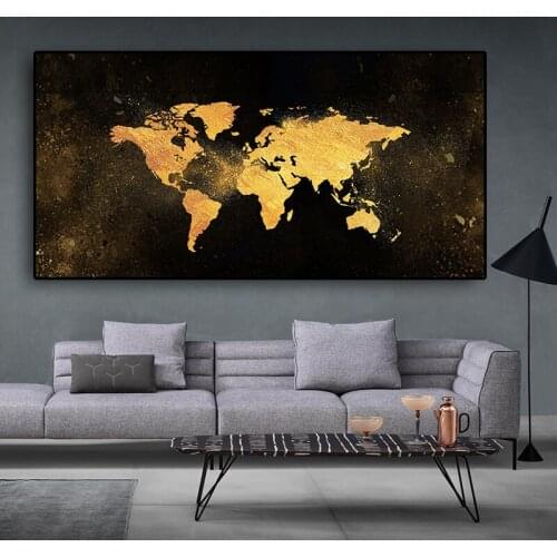 Large 5d diy diamond painting Black Gold World Map full square round big ben architecture diamond embroidery Cross Stitch