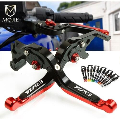 For Yamaha YZF R3 YZF-R3 YZFR3 2015-2017 2016 CNC Aluminum Motorcycle Folding Extendable Adjustable Brake Clutch Levers Set