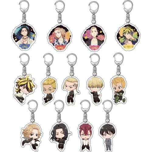 Anime Tokyo Revengers cute kawaii Sano Manjirou Hanagaki Takemichi Matsuno Chifuyu Ryuuguuji Ken Acrylic figure keychain pendant