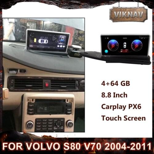 8.8 INCH Android Autoradio Car DVD Player GPS Navigation For VOLVO S80 V70 2004-2011 Radio Multimedia Palyer 2 DIN Head Unit