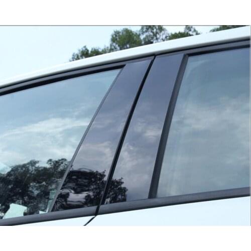 Car Window Center Pillar Sticker Trim External Decoration Film Car Accessories For Ford Focus 2 MK2 3 MK3 Fiesta Escort Ecosport