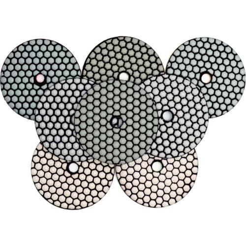 DT-DIATOOL 8pcs/set Dia 4"/100mm Flexible Diamond Dry Polishing Pads Professional Resin Bond Sanding Disc For Granite Marble