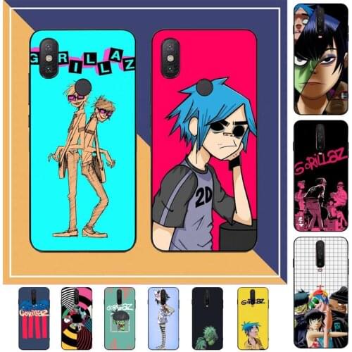 FHNBLJ Gorillaz band Phone Case for Redmi Note 4 5 6 8 9 pro Max 4X 5A 9S cover