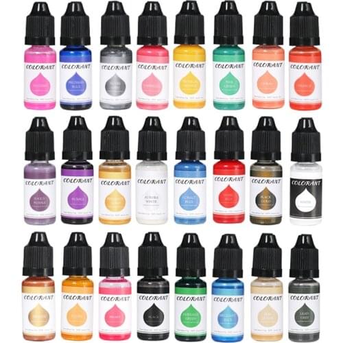Color Liquid Pigment Epoxy Resin Color Tint UV Resin Colorant Dye Liquid Colorant For Resin Jewelry Making SANA889
