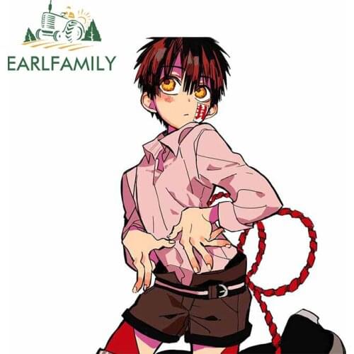 EARLFAMILY 13cm x 10.5cm For Toilet Bound Hanako Kun Anime Car Stickers Vinyl Material Decal Interesting Car Styling Decoration