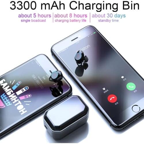 G02 Earphone TWS IPX7 Waterproof Bluetooth 5.0 9D Stereo Wireless Earphones Special Gift For Lover For IOS/Android