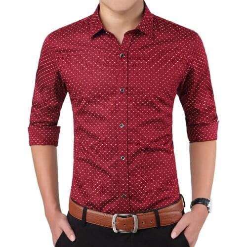 Dress Shirt 2020 New Fashion Spring Male Social Shirt Cotton Hign Quality Solid Slim Fit Mens Casual Men Shirts Asian Size 5XL