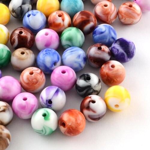 500 g Colorful Acrylic Round Beads 8mm 10mm 12mm 14mm 16mm Bead for Jewelry Making DIY bracelet necklace Wholesale F60