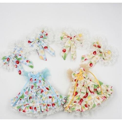 ICY DBS Blyth doll joint body bjd dress butterfly knot skirt suit