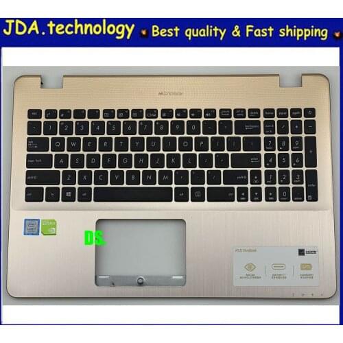 MEIARROW 95%New/org for Asus X542 K542 A542 FL8000UF UN UQ A580U F580U palmrest US keyboard upper cover,Golden